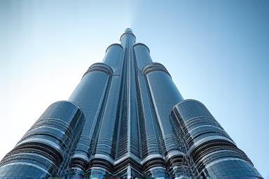 View of Burj Khalifa from below