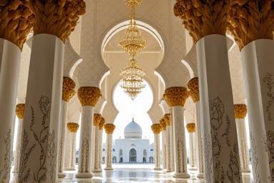 Interior of Sheikh Zayed Grand Mosque