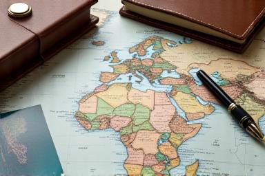 Luxury travel planning materials